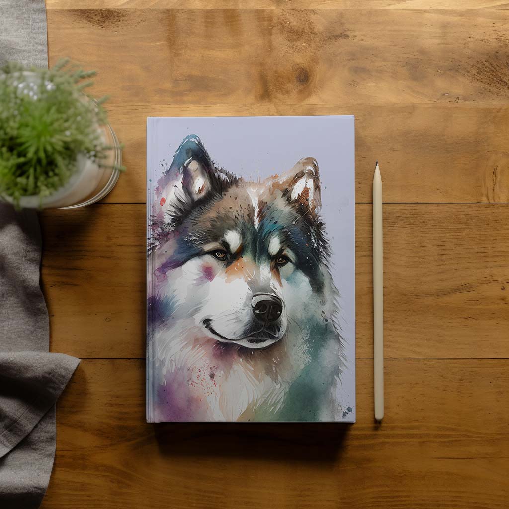 Alaskan Malamute Hardback Journal