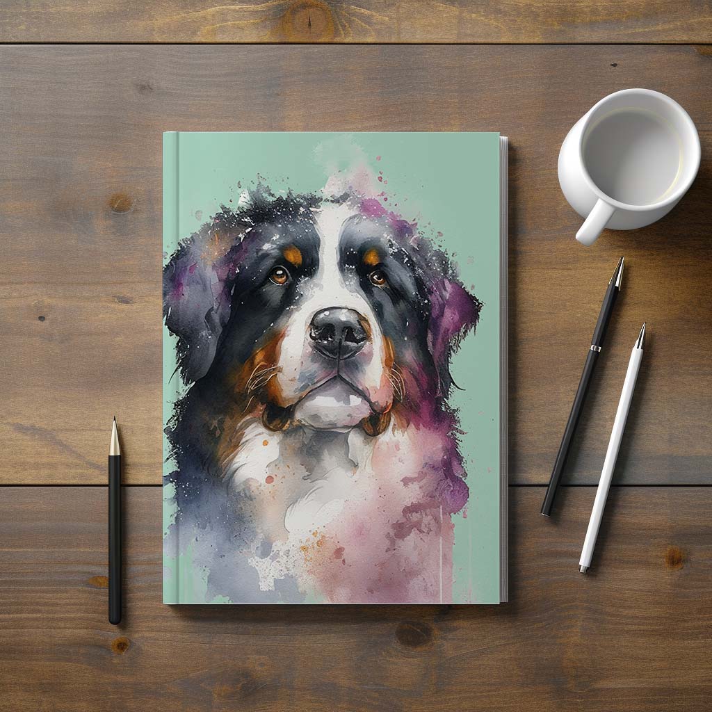 Bernese Mountain Dog Hardback Journal