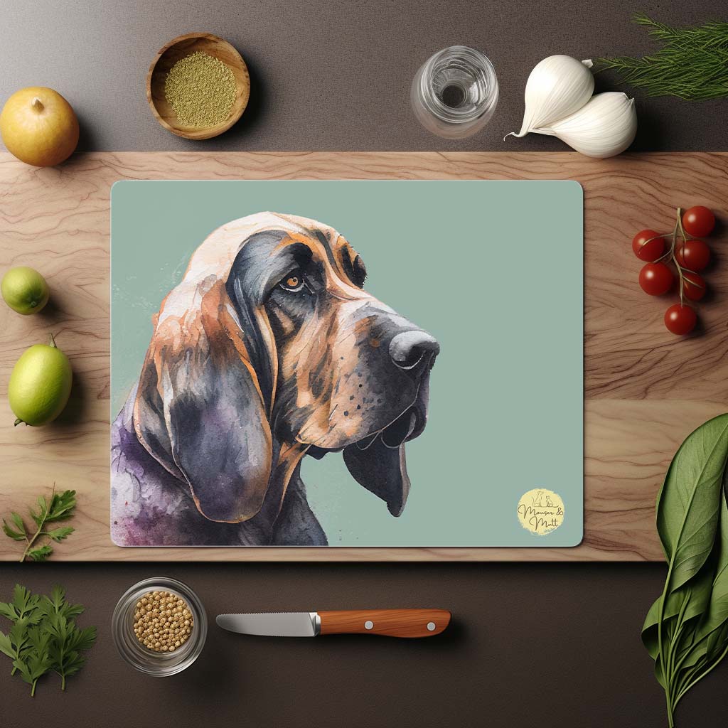 Bloodhound Glass Chopping Board