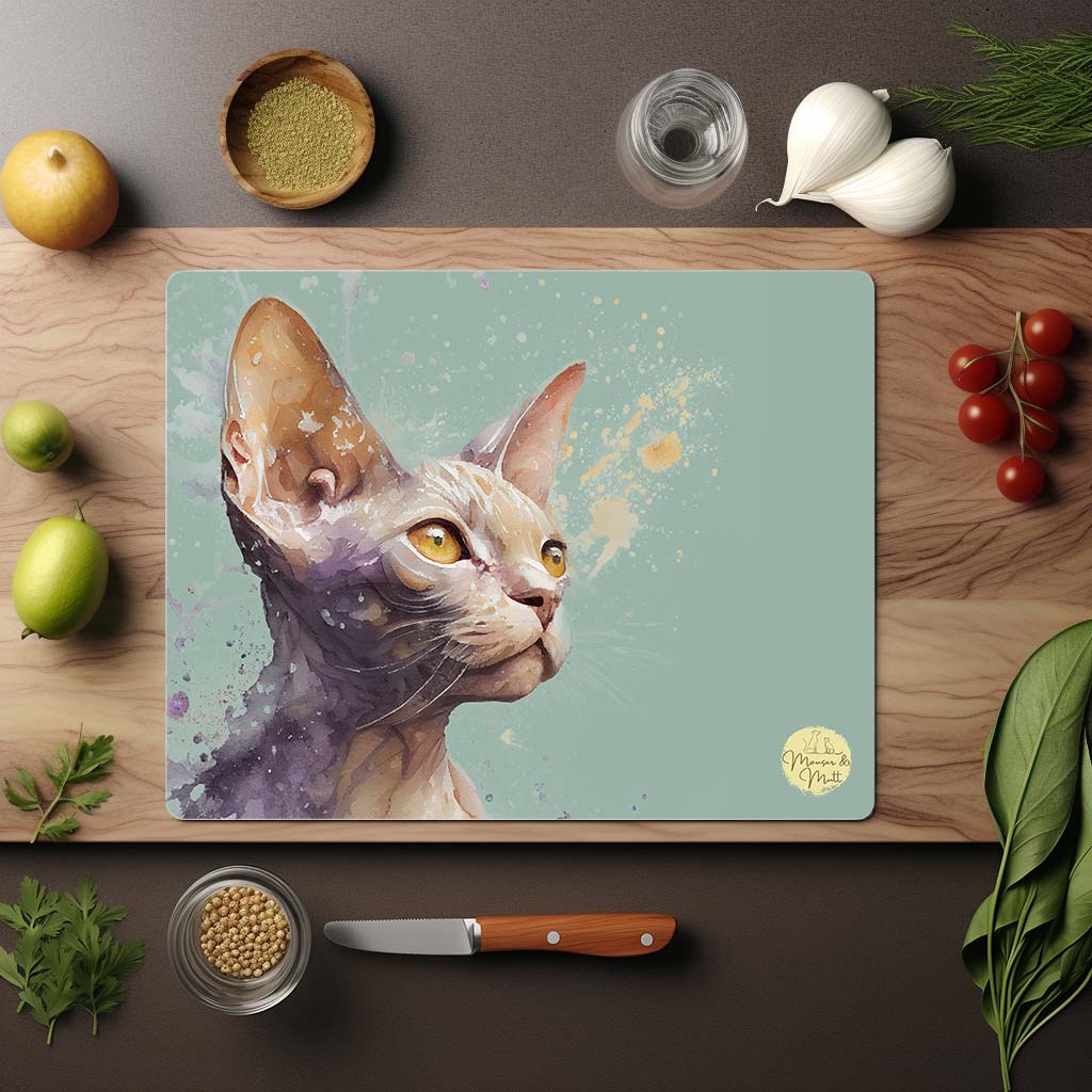 Devon Rex Glass Chopping Board