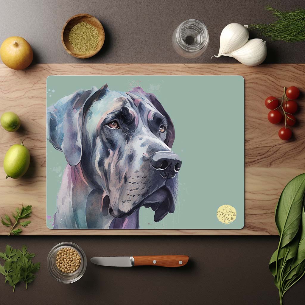 Great Dane Glass Chopping Board