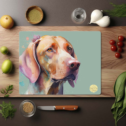 Hungarian Vizsla Glass Chopping Board