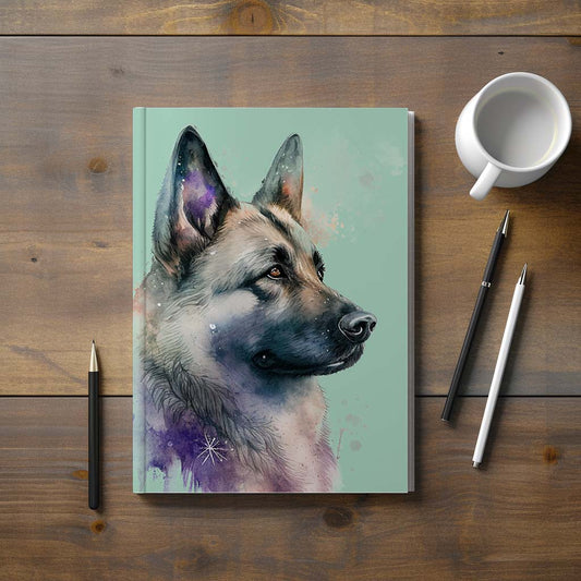 Norwegian Elkhound Hardback Journal