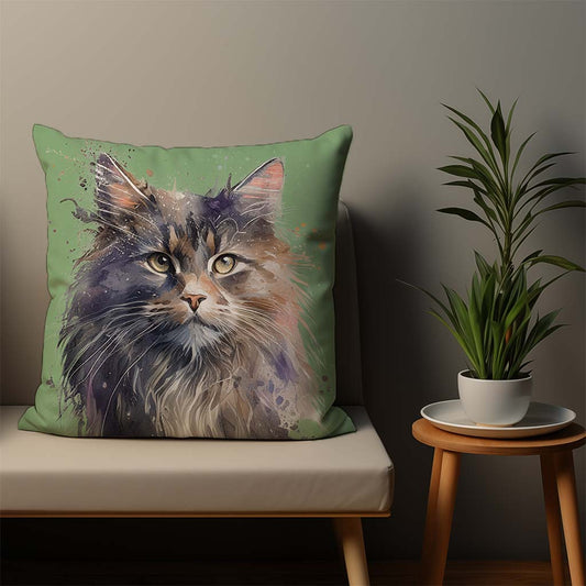 Norwegian Forest Cat Cushion