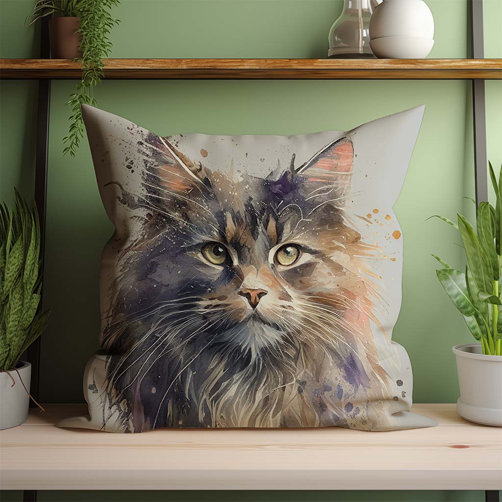 Norwegian Forest Cat Cushion