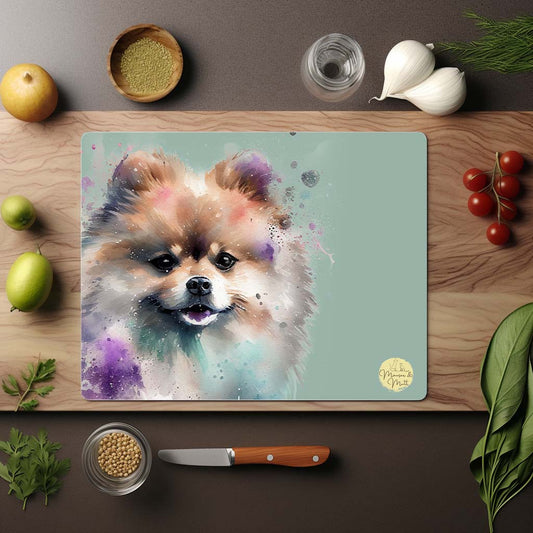 Pomeranian Glass Chopping Board