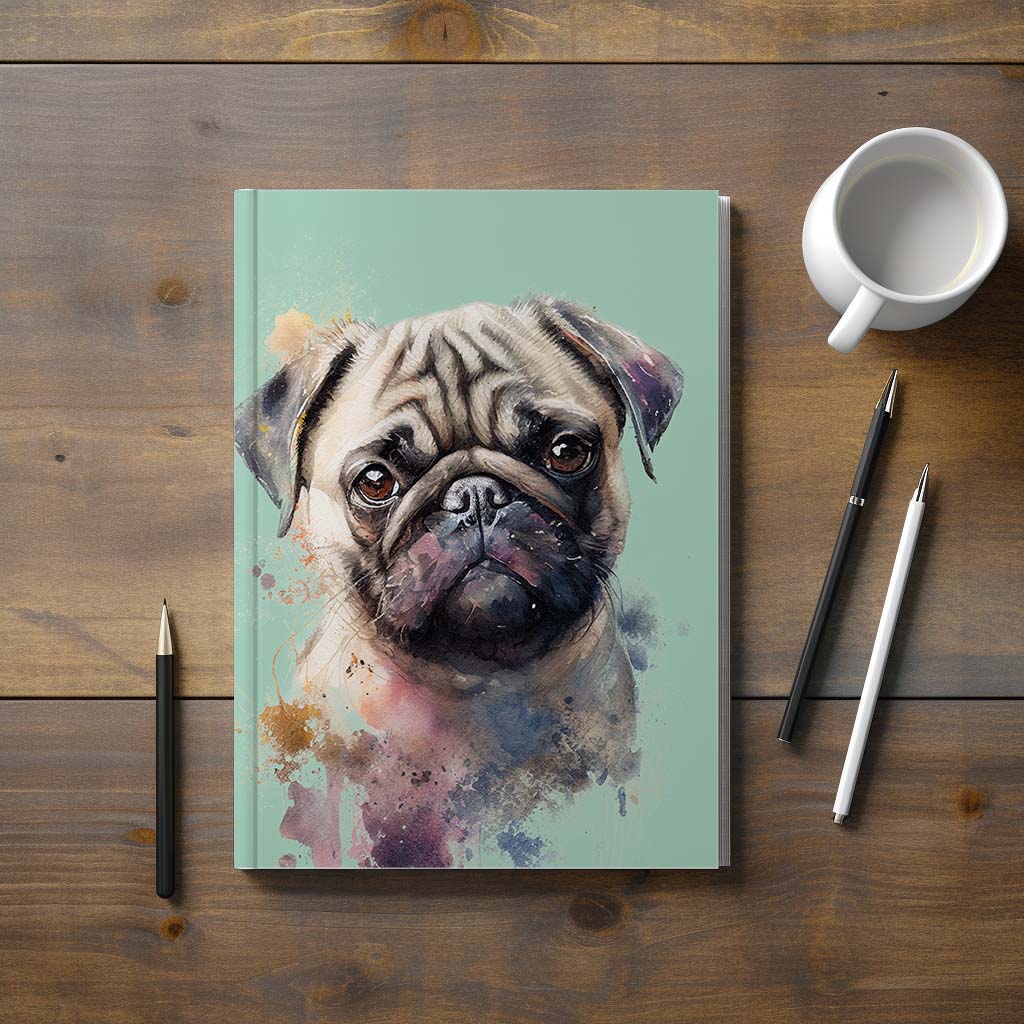 Pug Hardback Journal