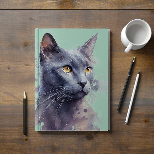 Russian Blue Hardback Journal