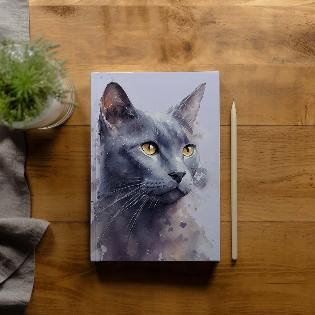 Russian Blue Hardback Journal