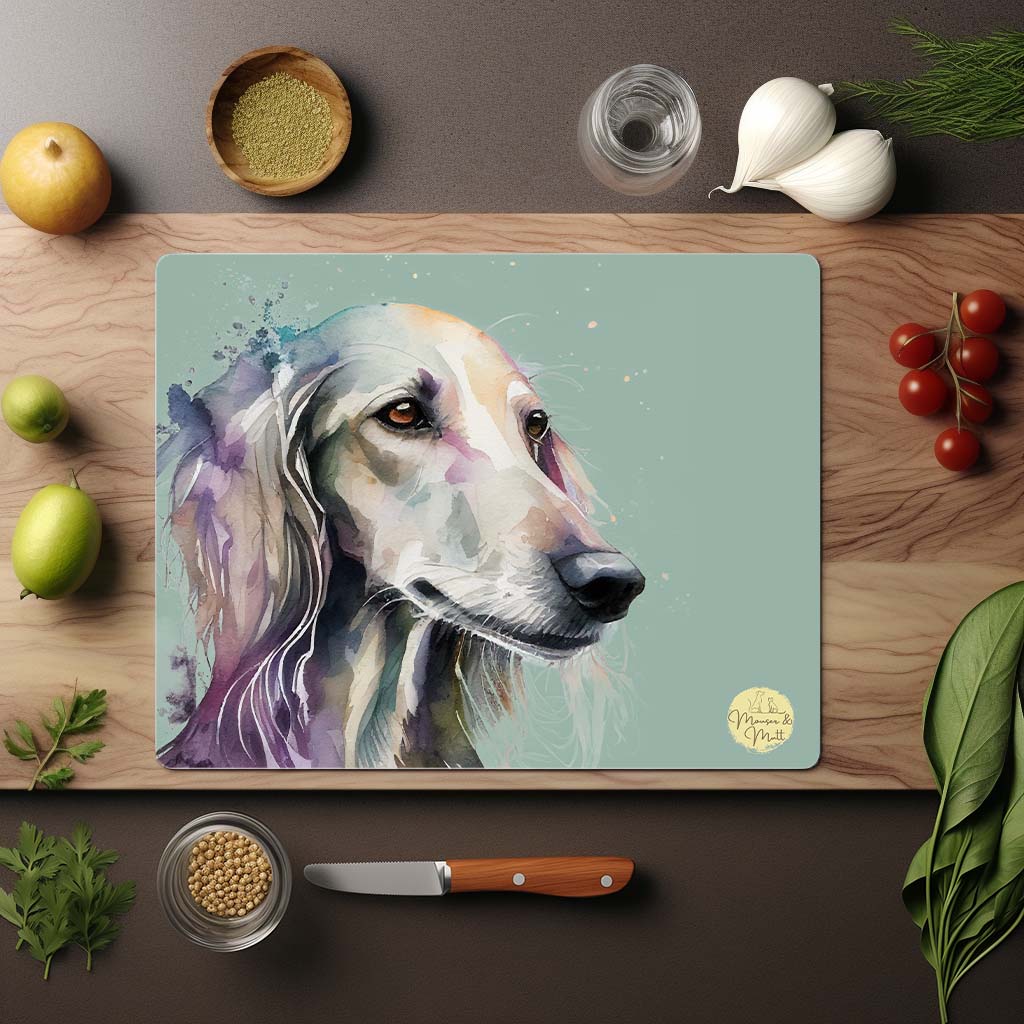 Saluki Glass Chopping Board