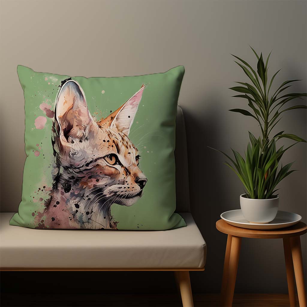 Savannah Cat Cushion