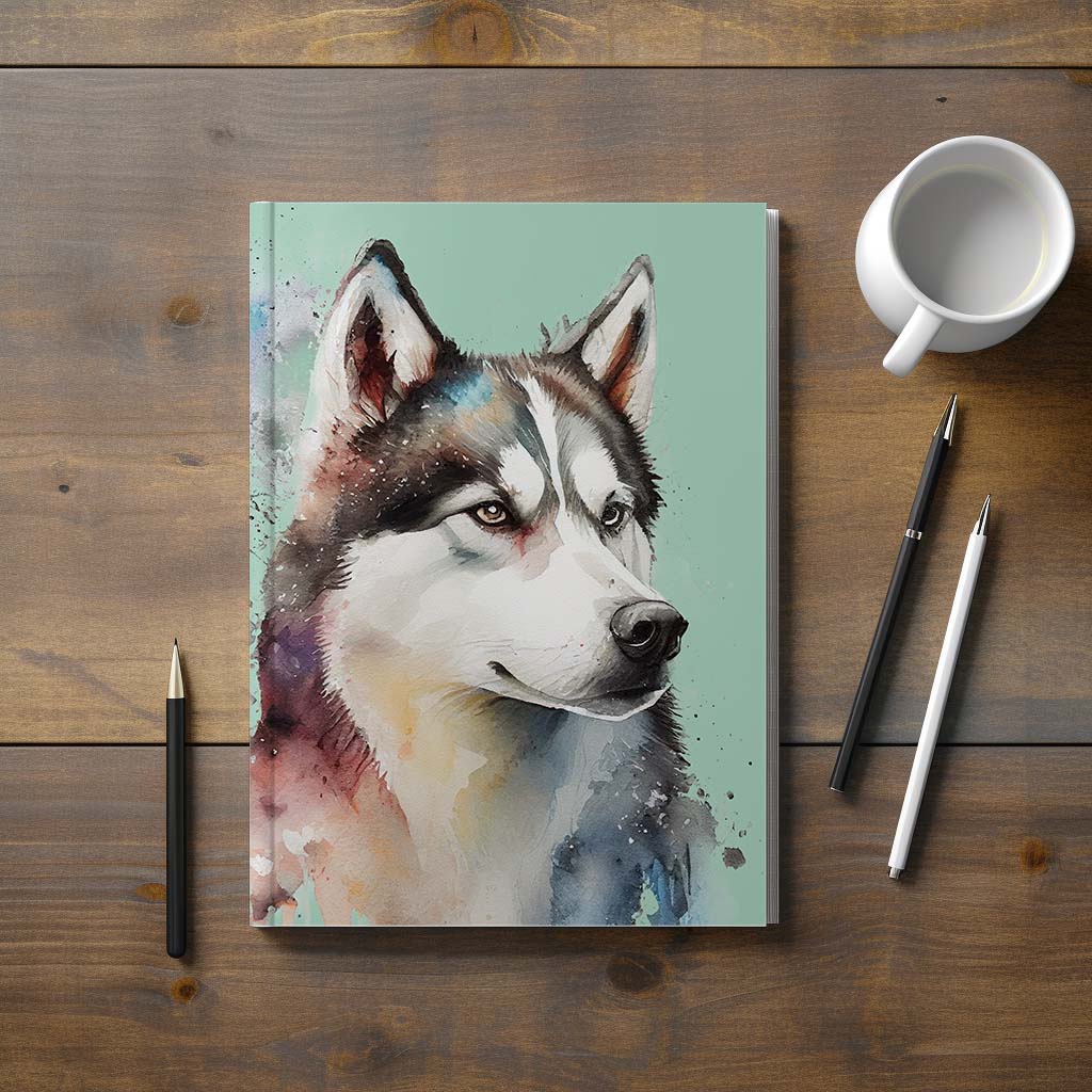 Siberian Husky Hardback Journal