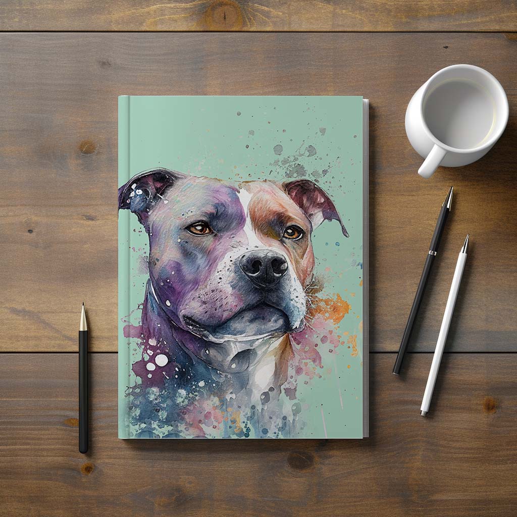 Staffordshire Bull Terrier Hardback Journal