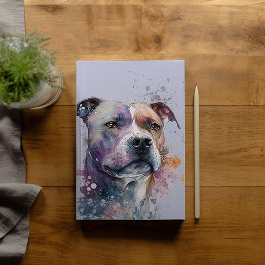 Staffordshire Bull Terrier Hardback Journal