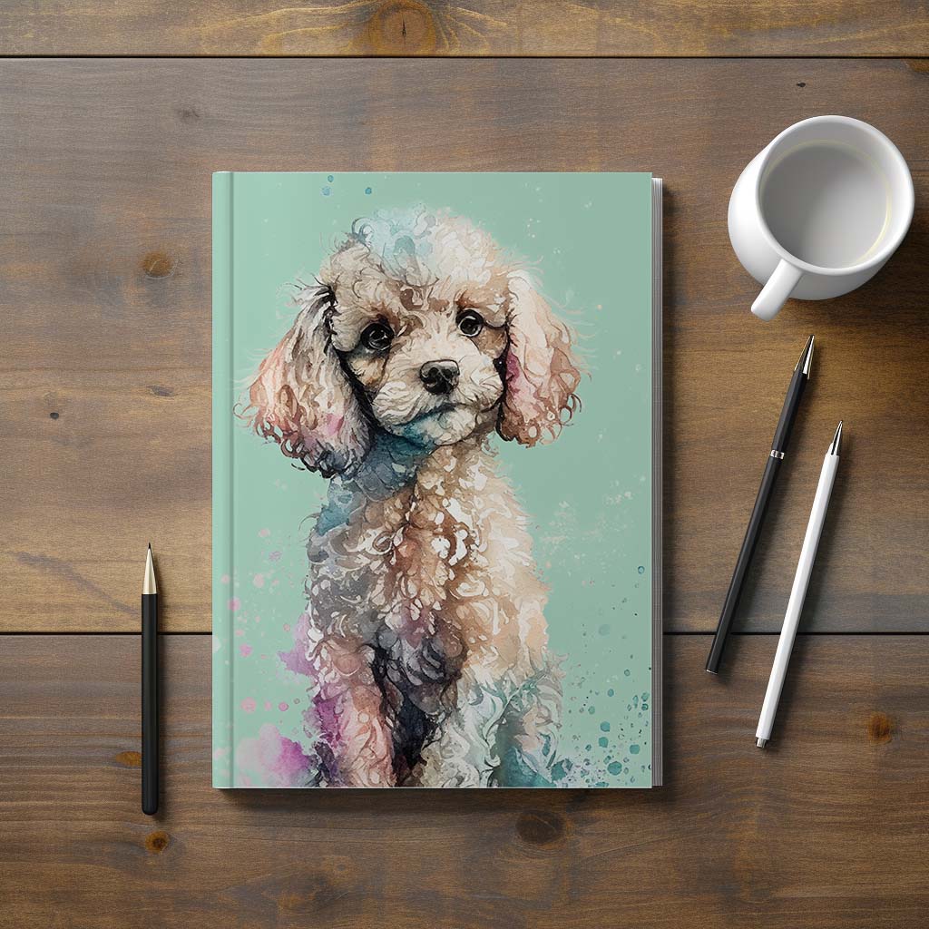 Toy Poodle Hardback Journal