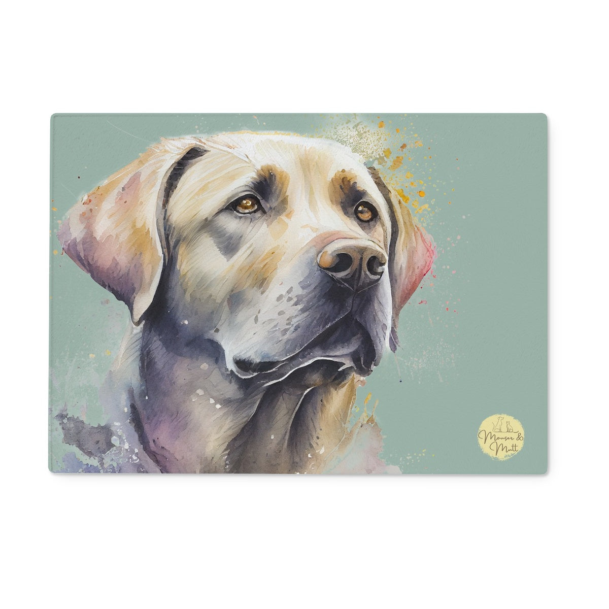 Labrador Glass Chopping Board