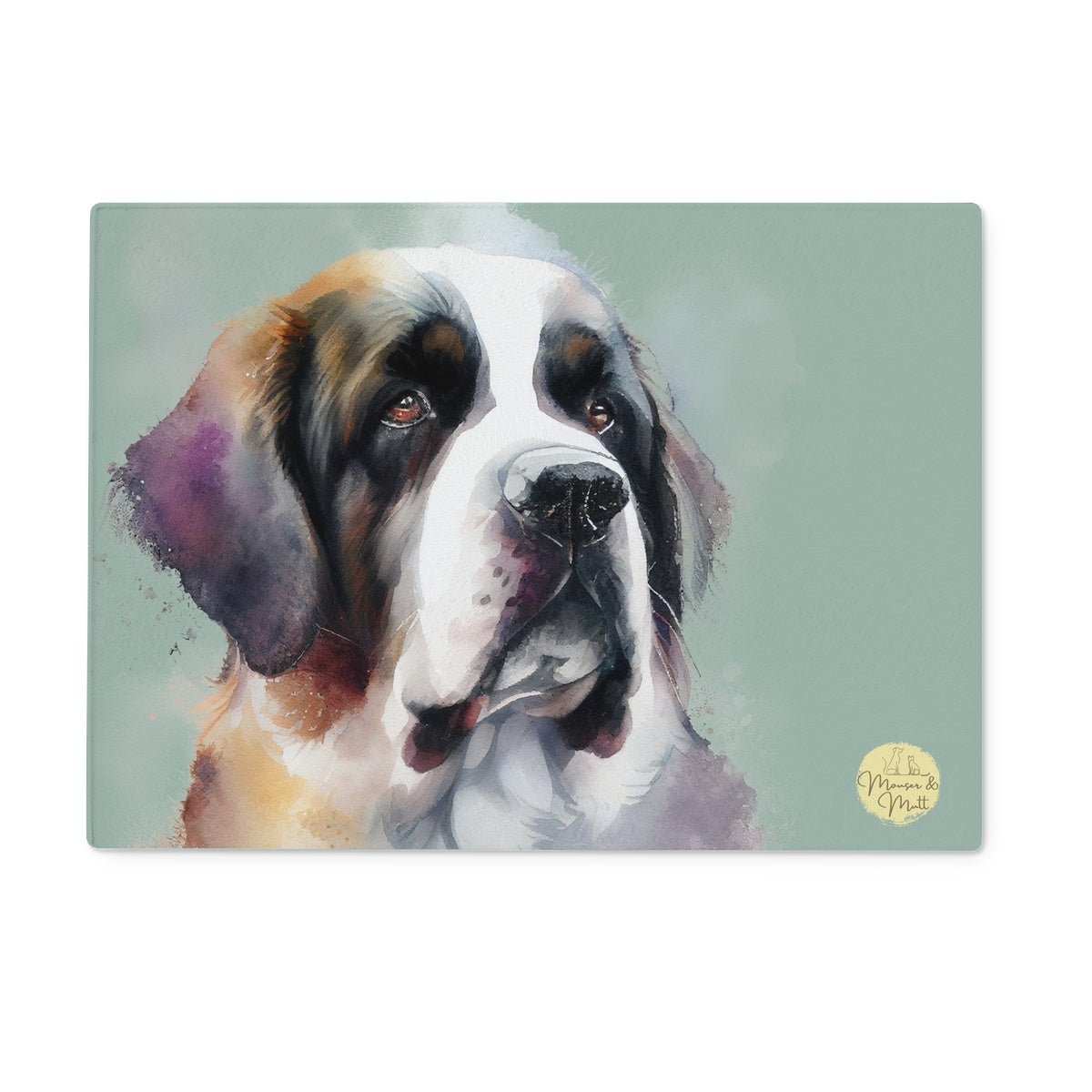 St. Bernard Glass Chopping Board