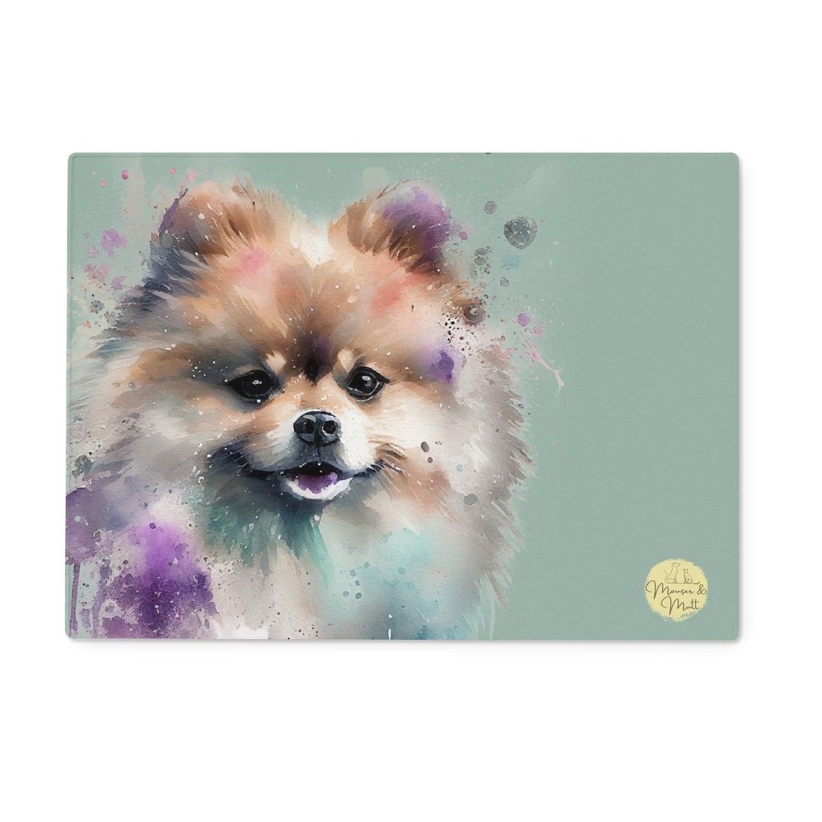 Pomeranian Glass Chopping Board