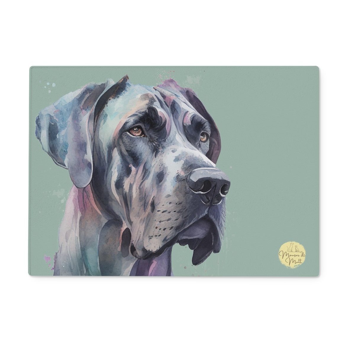 Great Dane Glass Chopping Board