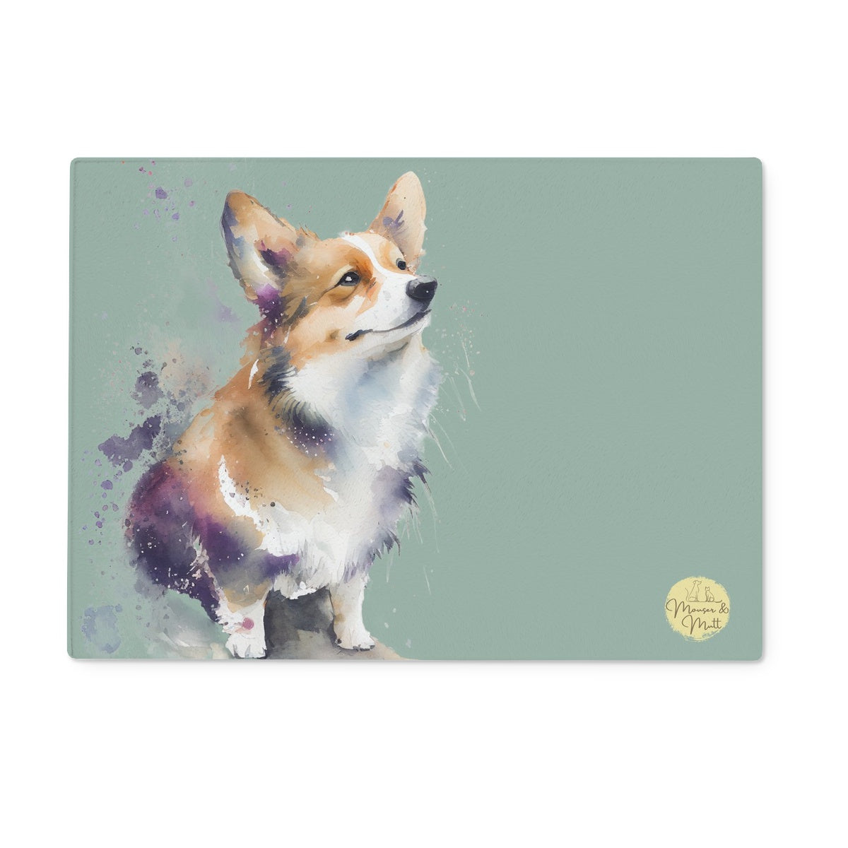 Corgie Glass Chopping Board